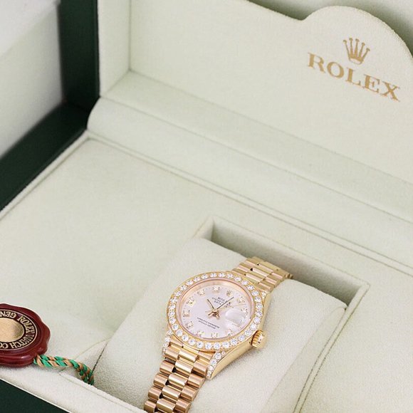 Rolex President 18k Datejust Ladies Watch w/ factory box and hang tag! - Picture 2 of 6